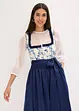 Dirndl med broderat förkläde (2 delar), bonprix