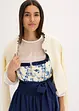 Dirndl med broderat förkläde (2 delar), bonprix