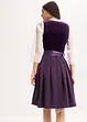 Mellanlång dirndl med sammet (2 delar), bonprix