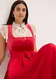 Mellanlång dirndl med sammet (2 delar), bonprix