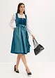 Mellanlång dirndl med sammet (2 delar), bonprix