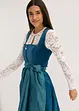 Mellanlång dirndl med sammet (2 delar), bonprix