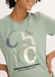 T-shirt med glittrigt tryck, bonprix