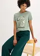 T-shirt med glittrigt tryck, bonprix