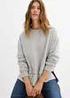 Sweatshirt med blusinfällning, bonprix