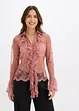 Blus med spets, bonprix