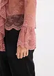 Blus med spets, bonprix