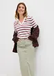 Midikjol av twill, bonprix