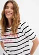 Randig T-shirt av ren bomull, bonprix