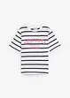 Randig T-shirt av ren bomull, bonprix