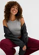 Croppad topp i figurnära modell (2-pack), bonprix