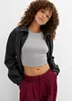 Croppad topp i figurnära modell (2-pack), bonprix