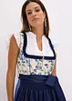 Dirndl med broderat förkläde (2 delar), bonprix