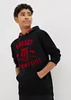 Sweatshirt med huva, bonprix