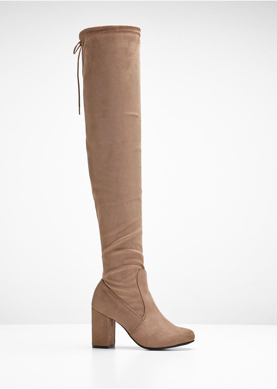 Overknee stövel gråbrun Dam BODYFLIRT bonprix.se Overknee stövel gråbrun Dam BODYFLIRT bonprix.se