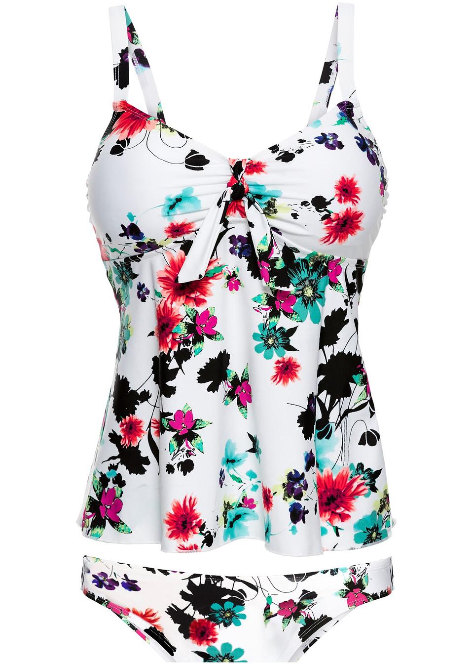 Tankini (2 delar) vit, mönstrad bpc bonprix collection köp online